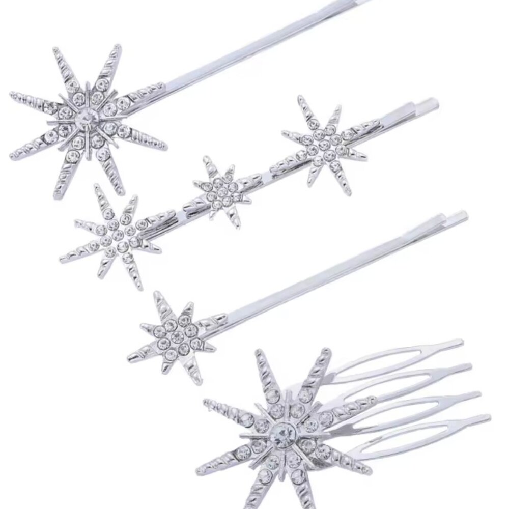 Star Hair Clip Set - Picture 3 of 3